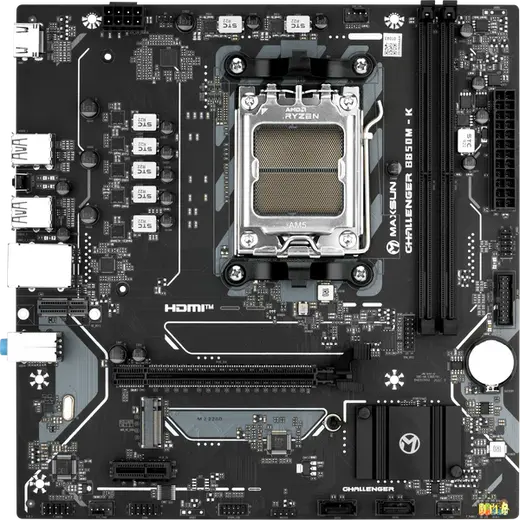 MAXUN CHALLANGER B850M-K HDMI PCIE 5.0 AM5 mATX görseli 3