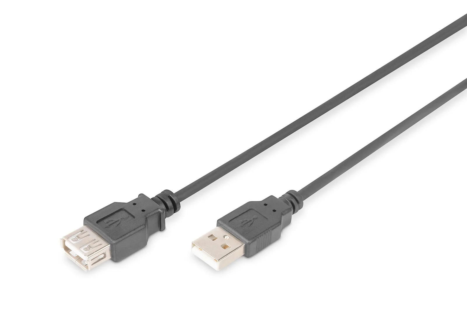DIGITUS AK-300202-050-S USB 2.0 Uzatma Kablosu, USB A, Erkek - USB A Dişi, AWG 28, 5 metre, USB 2.0 uyumlu, UL