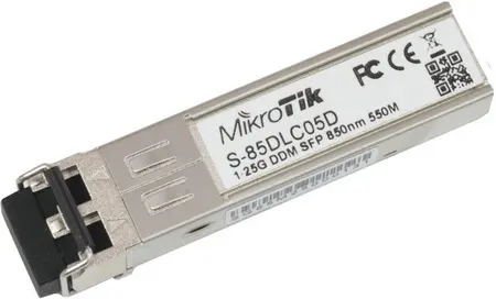 Mikrotik S-85DLC05D, SFP Modül, 1 Gbit Multi Mod(MM) 1.25G MM 550m 850nm