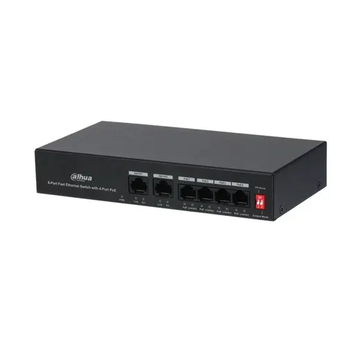 DAHUA 6port 36w PoE Yönetilemez Switch DH-S3006-4ET-36 alternatif görünüm