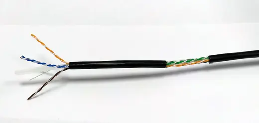 BEEK BC-500-UU6-OD Category 6 (Cat. 6) U-UTP Dış Mekan Data Kablosu 4x2x23 AWG PE Siyah renk 500 metrelik rulolarda alternatif görünüm