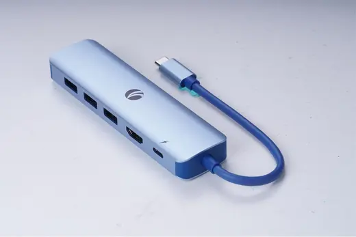 Vcom CUE55 Mavi Type-C To Hdmi(4K@30Hz)+Gigabit LAN+Usb3.0+Pd 3.0 100W Çoklayıcı alternatif görünüm