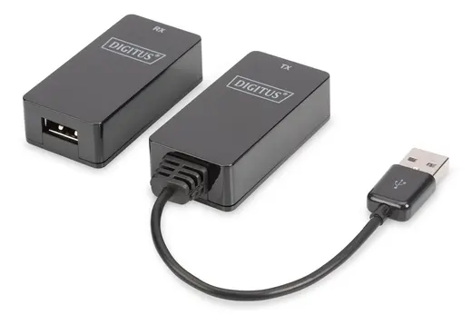 DIGITUS DA-70139-2 USB 1.1 Mesafe Uzatma Cihazı, CAT 6/6A/7 AWG23 S/FTP ya da F/FTP kablo kullanıldığında maksimum