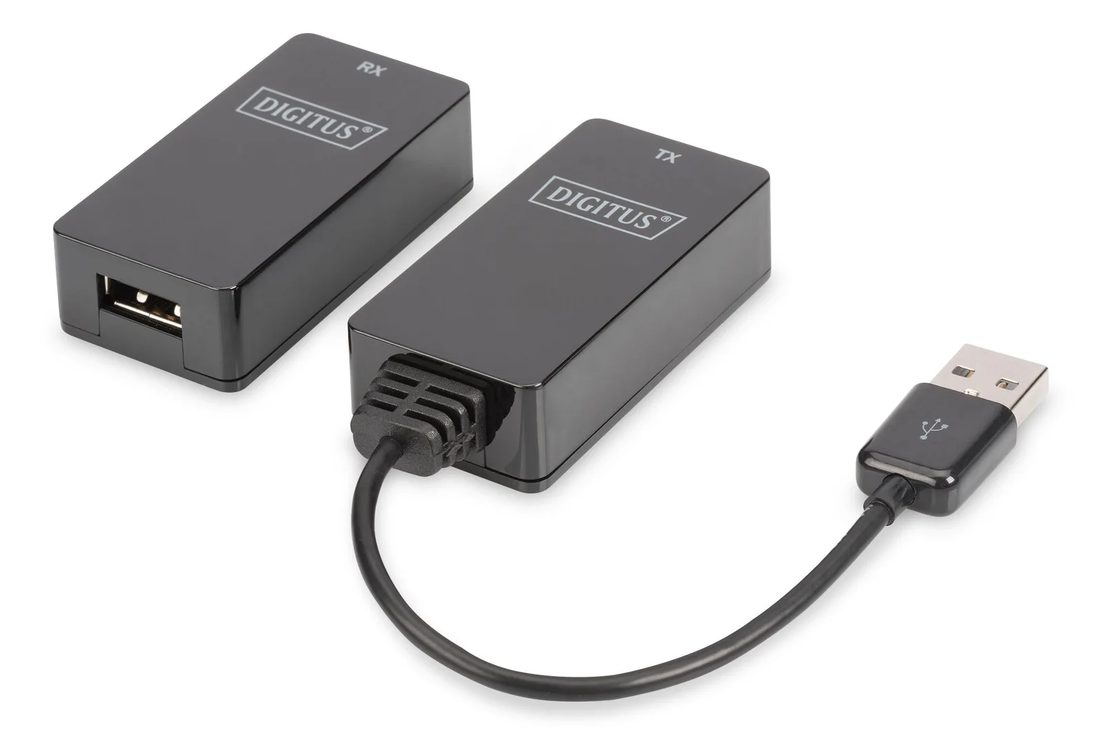 DIGITUS DA-70139-2 USB 1.1 Mesafe Uzatma Cihazı, CAT 6/6A/7 AWG23 S/FTP ya da F/FTP kablo kullanıldığında maksimum