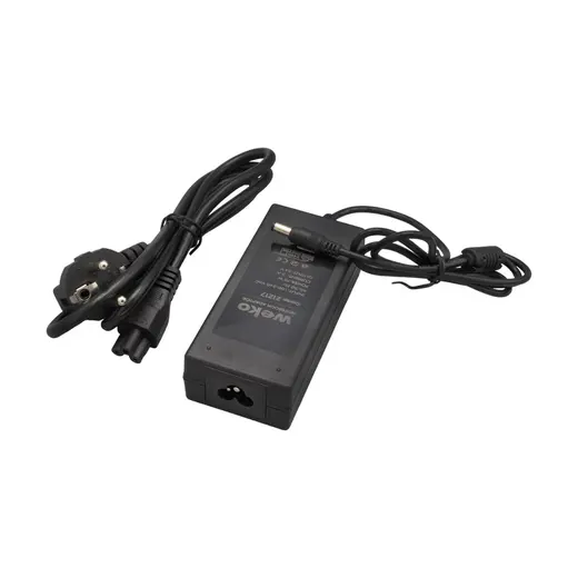 WEKO 24 VOLT - 3 AMPER - 70 WATT 5.5*2.5 UÇLU YERLİ ÜRETİM MASAÜSTÜ PLASTİK KASA ADAPTÖR görseli 3