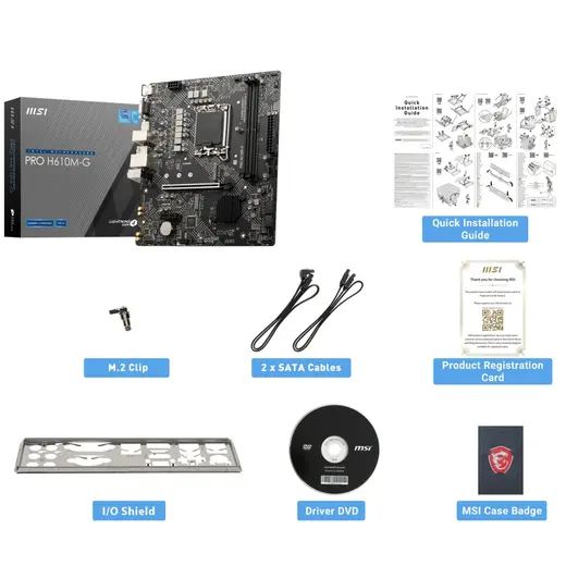 MSI PRO H610M-G DDR5 RGB SOKET 1700 5600(OC) görseli 7