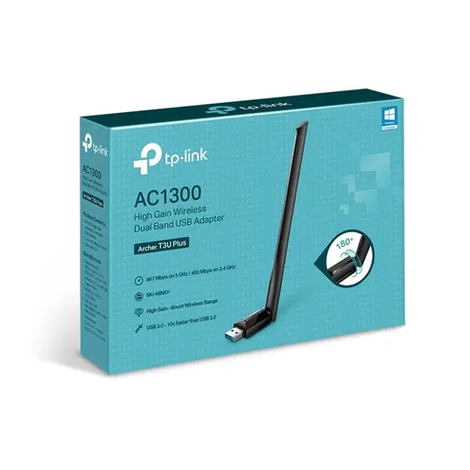 Tp-Link Archer T3U Plus 1300Mbps USB Adaptör alternatif görünüm