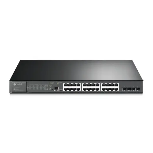 TP-LINK OMADA TL-SG3428MP 24 PORT GIGABIT+4X1GB SFP UPLINK L2+ 384W POE YÖNETİLEBİLİR RACKMOUNT SWITCH görseli 1