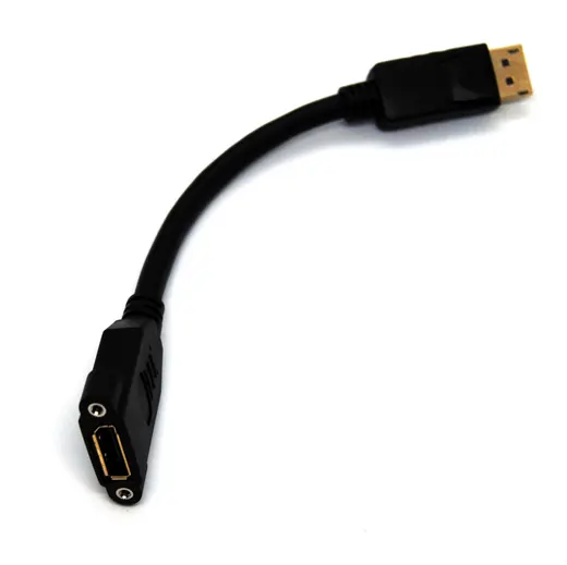 BEEK BC-DSP-ADP-PNL-DP-MF DisplayPort (DP) Panel Montaj Tipi Çevirici, DP Erkek <-> DP Dişi Vidalı, Altın Kaplama alternatif görünüm