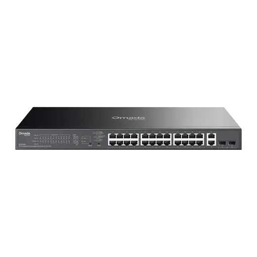 TP-LINK OMADA ES228GP 26 PORT 10/100/1000 24xPOE 250W+2SFP YÖNETİLEBİLİR SWITCH