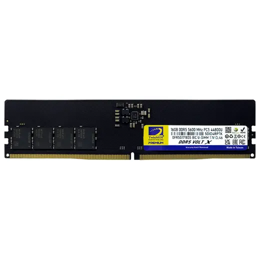 TwinMOS DDR5 16GB 5600MHz CL46 TMD516GB5600U46WO