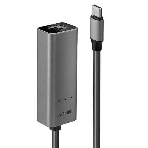 LINDY LIN-43314 USB 3.1 Tip C <-> 2.5G Ethernet Çevirici USB 3.2 Type C to 2.5G Ethernet Converter alternatif görünüm