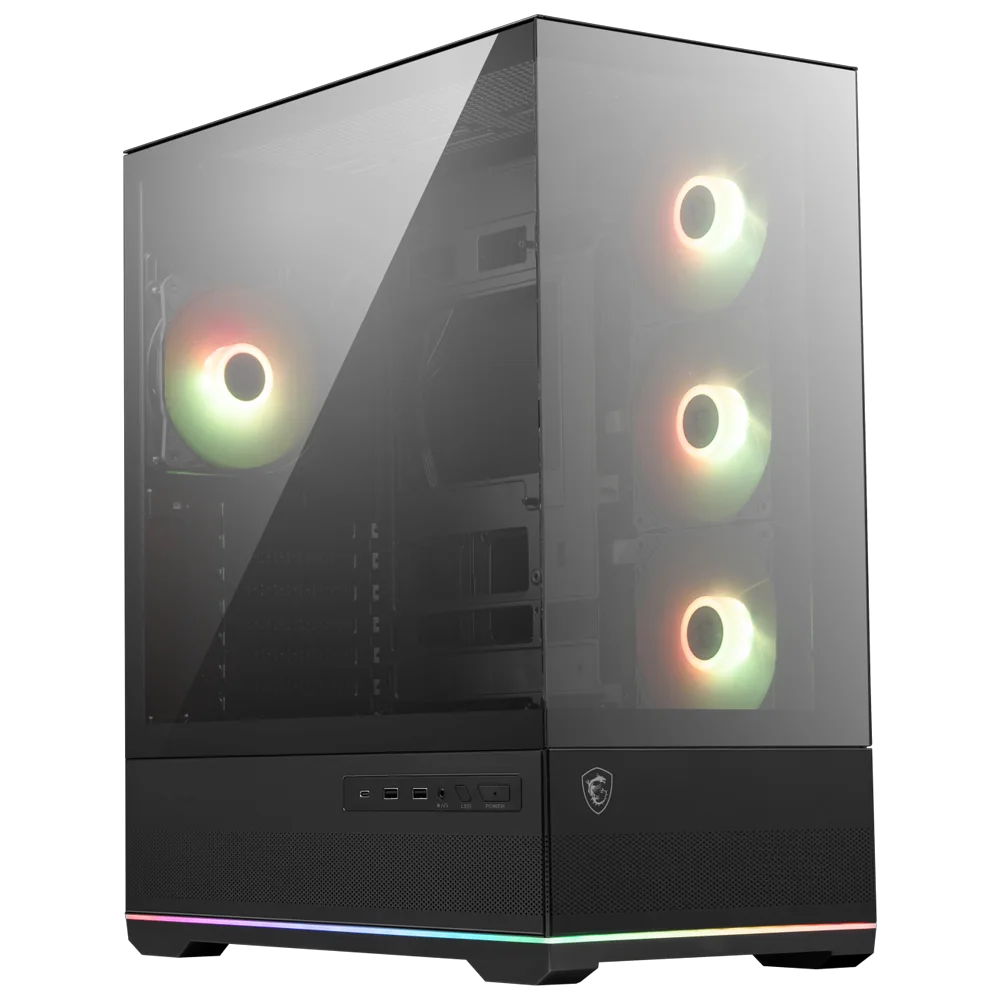 MSI MAG PANO 110R PZ USB3.2 4x12CM ARGB FAN TEMPERLI CAM GAMING ATX KASA SIYAH