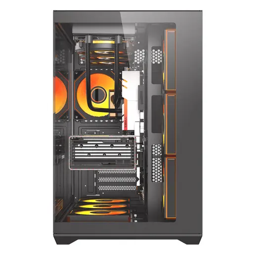 DarkFlash C280 Siyah 850W 80+ Bronze 7 Fanlı Gen 5 ARGB Mid Tower Kasa görseli 4