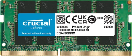 16 GB DDR4 3200MHz CRUCIAL 1.2V SODIMM KUTULU (CT16G4SFRA32A)
