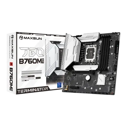 MAXUN TERMINATOR B760M DDR4 HDM-DP PCIE 4.0 1700p mATX görseli 6