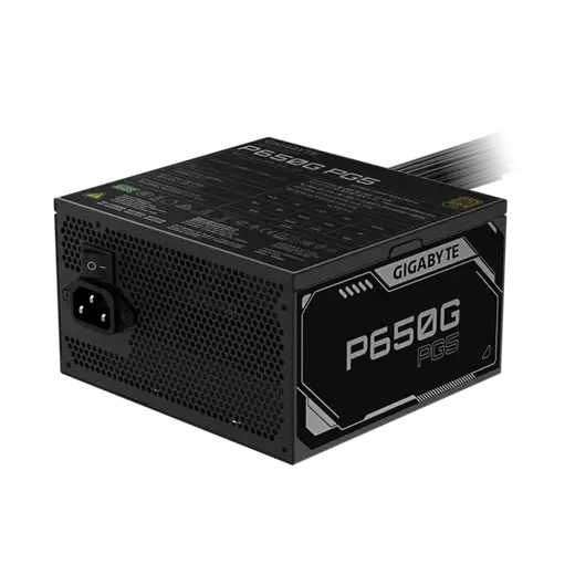 GIGABYTE 650W 80+ Gold P650G GP-P650G-PG5 Power Supply görseli 3