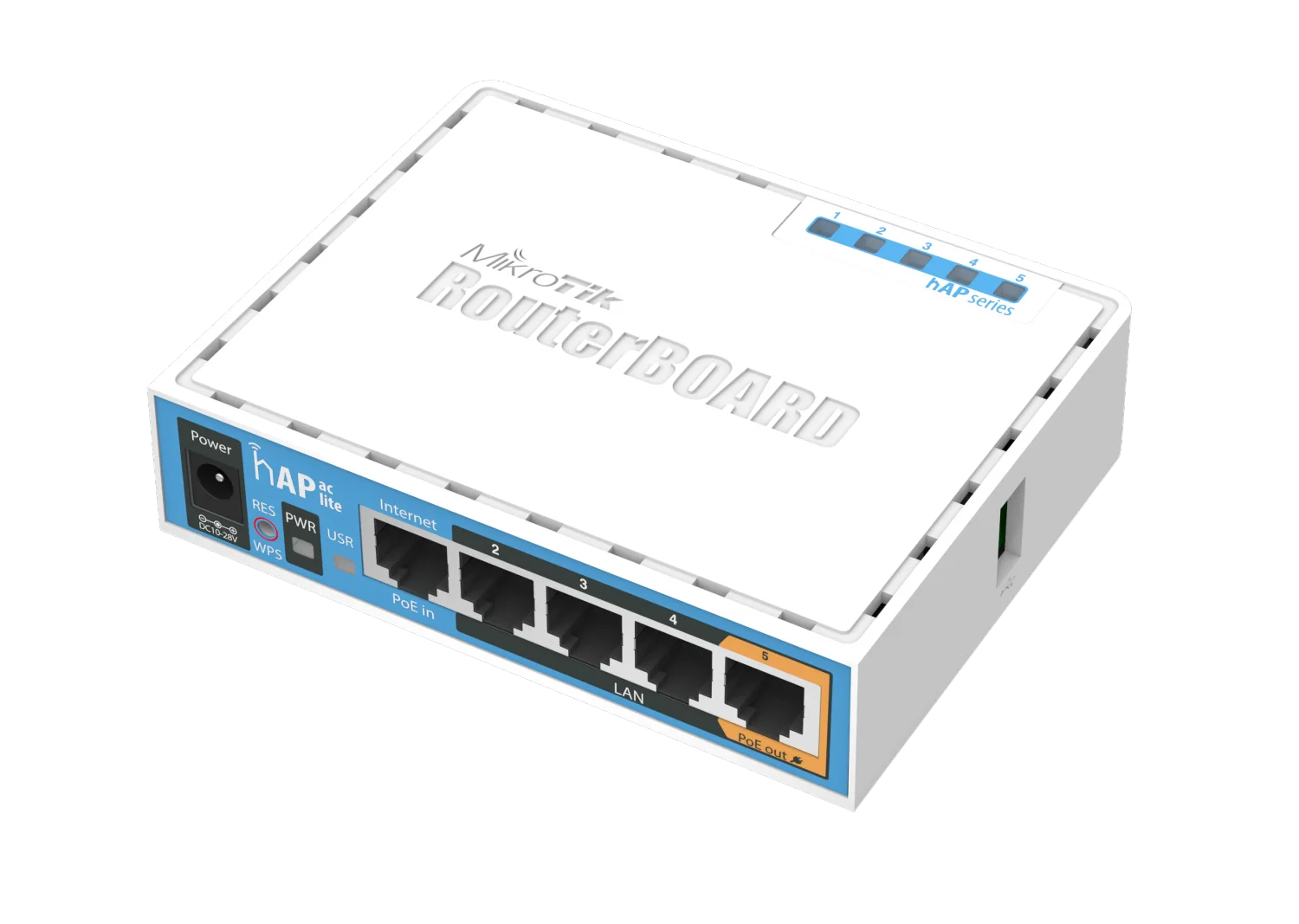 Mikrotik RB952Ui-5ac2nD HAP AC Lite, 5xLAN, L4 , 2.4+5 Ghz Ap / Router / Firewall / Hotspot