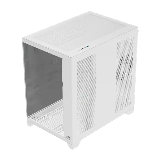 POWERBOOST 750W 80+ BRONZE PB-C9025W 4-ARGB Fanlı Gaming Mid-Tower PC Kasası Beyaz görseli 2