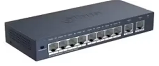 Dahua S3010-8ET2GT-60 10 Port 10-100 8xPoe 60W2xRJ45 10-100 Uplink Yönetilemez Switch
