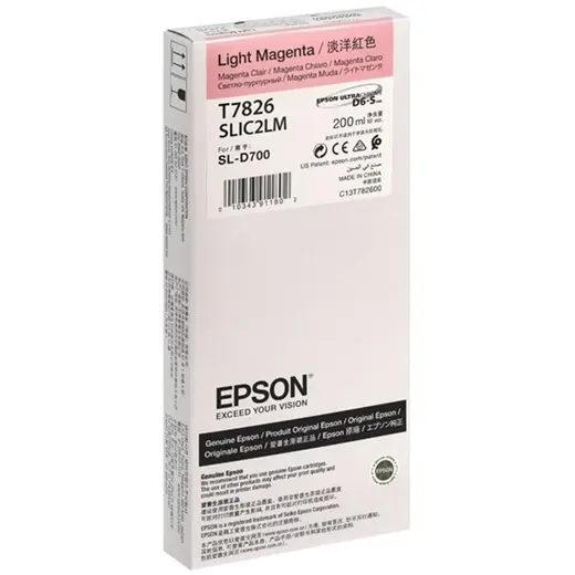 EPSON SURELAB SL-D700 LIGHT MAGENTA MÜREKKEP C13T78260N