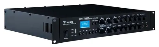 WESTA WM-350UT 6-bölgeli 350W 100V Mikser Amfi görseli 2