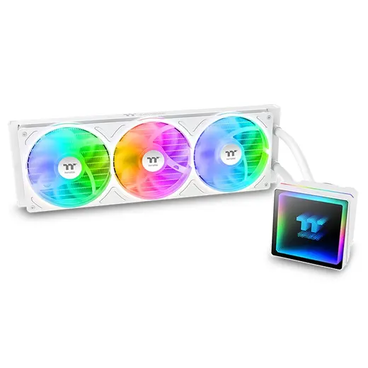 THERMALTAKE 360MM TH360 v3 CL-W468-PL12SW-A AM5-1851p Sıvı Soğutmalı İşlemci Fanı Beyaz görseli 6
