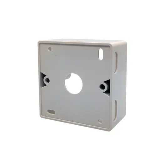 BEEK BN-OUT-BB88 Keystone Jack (RJ11&RJ45) Takmak İçin Fransız Tipi Sıva Üstü Kutu, 80 x 80 mm, Beyaz Renk