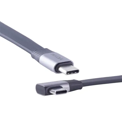 Vcom CU582RA-2.0 Type-C USB4 V2 90 Derece Düz 2.0m Şarj Kablosu alternatif görünüm