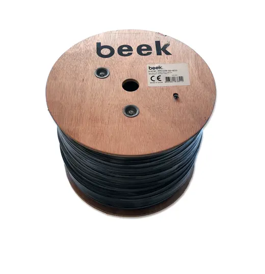 BEEK BC-305-UU6-OD-ECO Dış Ortam CCA PE/PVC Kılıf Cat6 UTP Zırhsız 23 AWG Kablo, 305 metre görseli 3