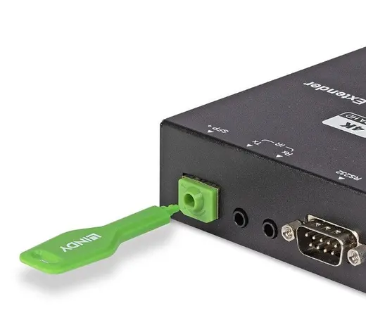 LINDY LIN-47911 SFP Port Kilidi, Yeşil Renk SFP Port Blocker key, Green alternatif görünüm