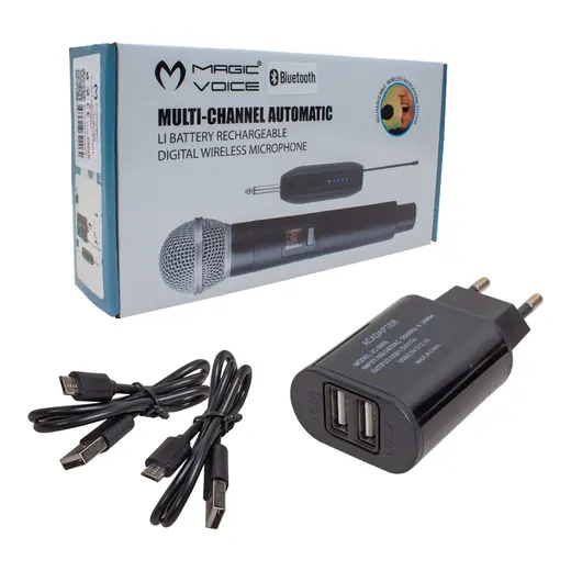 MAGICVOICE MV-19601 UHF KABLOSUZ BLUETOOTH YAKA MİKROFONU görseli 3