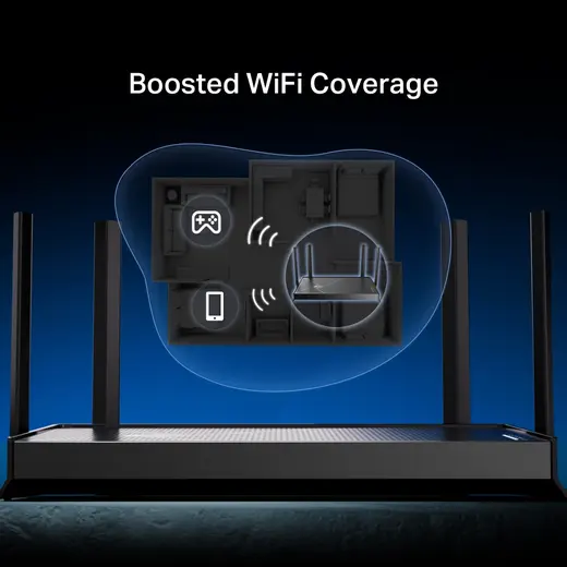 TP-LINK ARCHER BE230 WIFI7 BE3600 Dual Band Router görseli 3