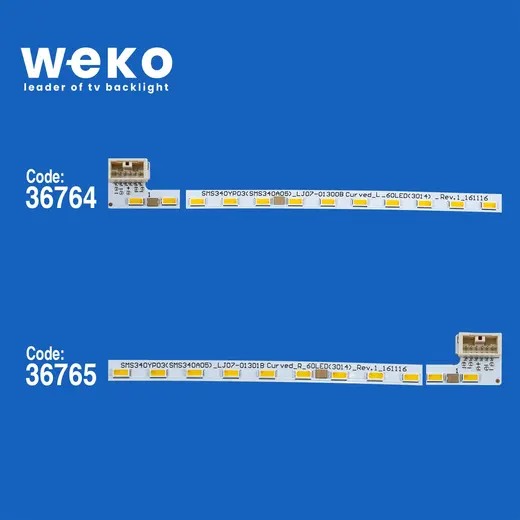 WKSET-5967 36764X1 36765X1 SMS340YP03(SMS340A05)_LJ07-01300B(301B 2 ADET LED BAR (60LED) alternatif görünüm