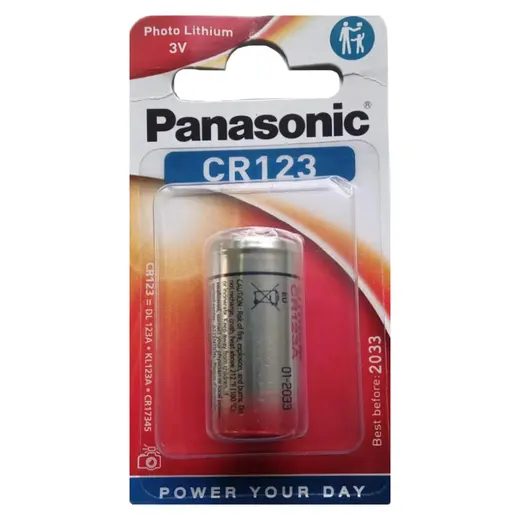 PANASONİC CR123AL/1B 3 VOLT LİTYUM CR123 TEKLİ FOTOĞRAF MAKİNESİ PİLİ alternatif görünüm
