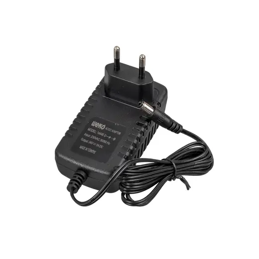 WEKO 24 VOLT - 1 AMPER 5.5*2.5 UÇLU YERLİ ÜRETİM PLASTİK KASA PRİZ TİPİ ADAPTÖR görseli 3