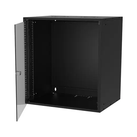 S-link SL-U12 Yeni Nesil 12U Soho Rack Kabin W 530mm D 400mm Siyah alternatif görünüm