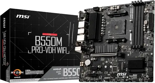 Msi B550M PRO-VDH WiFi 4400mhz(OC) M.2 AM4 mATX Anakart