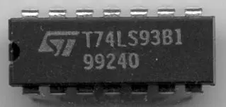 SCHUKAT 74LS93 4-BIT BINARY COUNTER