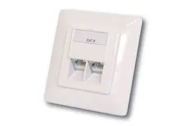 DIGITUS DN-9001-N Sıva Altı Eğik Priz, RJ45, CAT. 5E