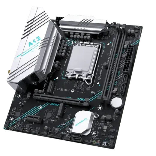 MAXUN B760M GAMING WIFI6E ACE DDR5 HDMI PCIE 4.0 1700p mATX görseli 3