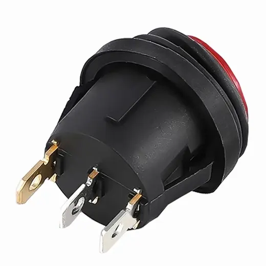 IC-131W YUVARLAK 220 VOLT IŞIKLI SU GEÇİRMEZ ON/OFF ANAHTAR alternatif görünüm