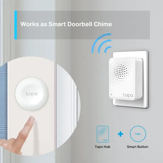 TP-LINK Tapo H100 Zil Özellikli ile Tapo Akıllı Hub görseli 4