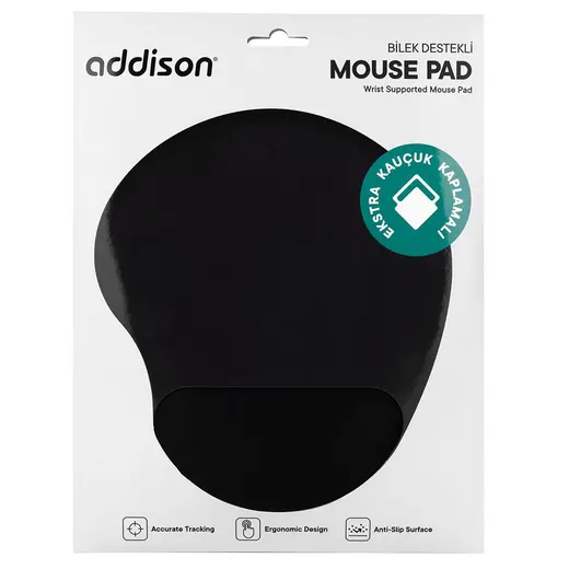 Addison 300152 Siyah Bileklikli Jel Mouse Pad alternatif görünüm