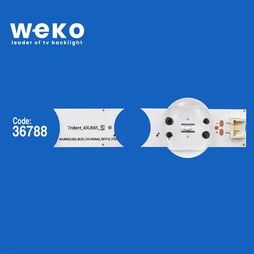 WKSET-5988 36788X3 SSC_43UK65(LGD)_8LED_SVL430A62_REV1.0_171201 3 ADET LED BAR alternatif görünüm