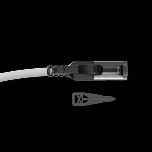 LINDY LIN-47604 CAT. 6A S/FTP Güvenlik İçin Kilitlenebilir Kablo, 500MHz, Gri Renk, 2m CAT. 6A S/FTP Security Cable 2m görseli 3