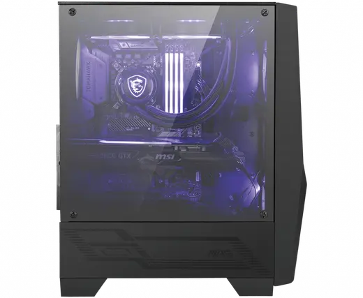 MSI MAG FORGE 100M USB3.2 2x12CM RGB + 12CM FAN PENCERELI ATX SIYAH KASA alternatif görünüm