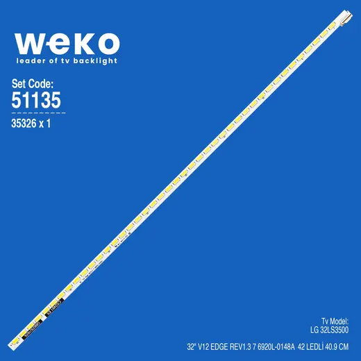 WKSET-6135 35326X1 32 V12 EDGE REV1.3 7 1 ADET LED BAR (42LED)