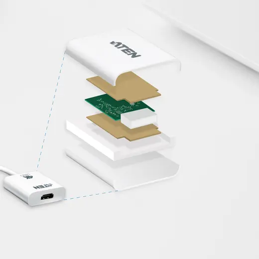 ATEN ATEN-VC986B True 4K DisplayPort to HDMI Active Adapter görseli 4