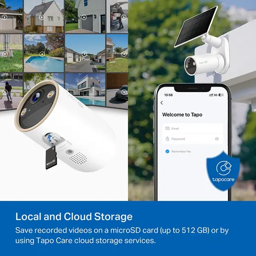 TP-LINK 8MP Bullet 3.1MM Wıfı Kablosuz Güneş Enerjili IP Kamera Tapo C460 KIT görseli 1